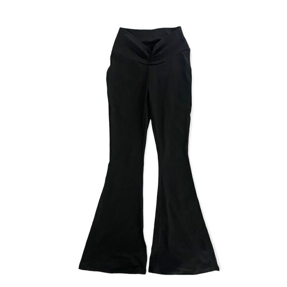 Shein SZ S 90s Low Rise Ruched Flare Leg Pants - Picture 3 of 5